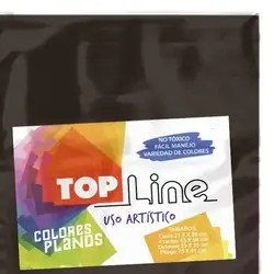 Fomi top line liso 4 cartas café x 10