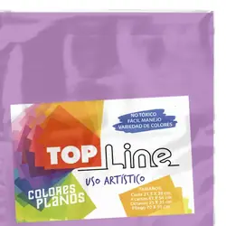 Fomi top line liso 4 cartas lila x 10