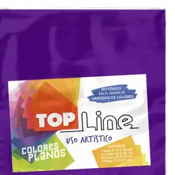 Fomi top line liso 4 cartas morado 10 und