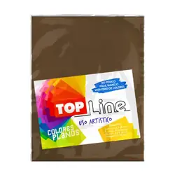 Fomi top line liso carta café claro x 10