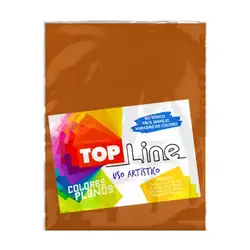Fomi top line liso carta naranja x 10