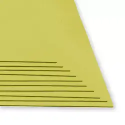 Fomi top line liso pliego amarillo canario x 10