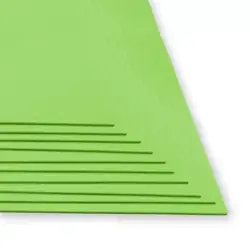 Fomi top line liso pliego verde limón 10 und