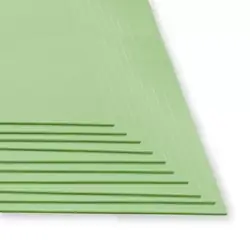 Fomi top line liso pliego verde pistache x 10