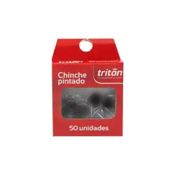 Chinche triton metálico negro 50 und