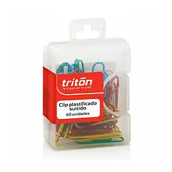 Clip triton plastificado x 60
