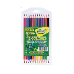 Colores zeppelin doble punta x 12