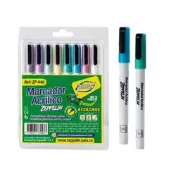 Marcadores acrílicos zeppelin x 9