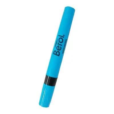 Resaltador berol azul