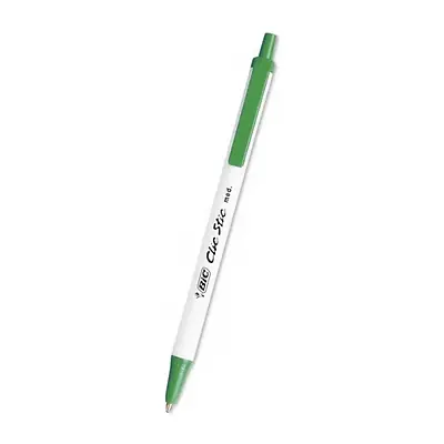 Bolígrafo bic clic stic verde