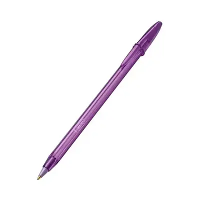Bolígrafo bic shimmers morado