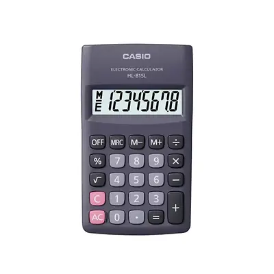 Calculadora casio sencilla hl-815l negra