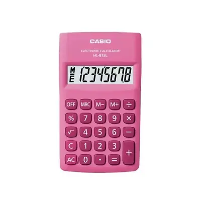 Calculadora casio sencilla hl-815l rosada