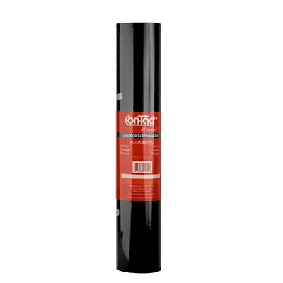 Rollo adhesivo contact 20mts negro