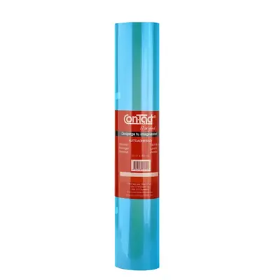 Rollo adhesivo contact 20mts turquesa