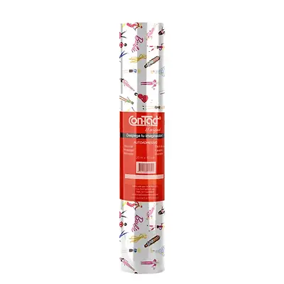 Rollo adhesivo contact estampado 20mts mundo barbie