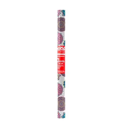 Rollo adhesivo contact estampado 3mts mandalas