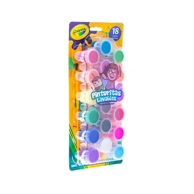 Mini pinturitas lavables crayola x 18