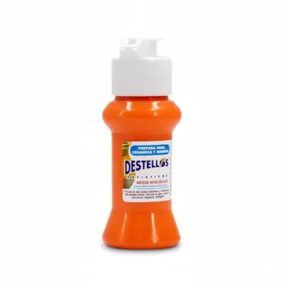 Pintura acrílica destellos 60cc naranja