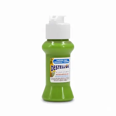 Pintura acrílica destellos 60cc verde manzana