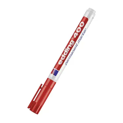 Marcador edding permanente 400 rojo