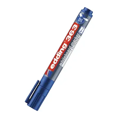 Marcador edding recargable borrable 363 azul