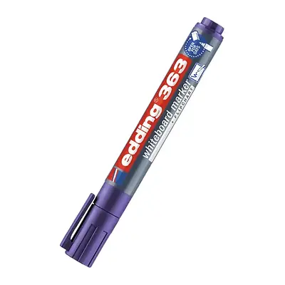 Marcador edding recargable borrable 363 morado