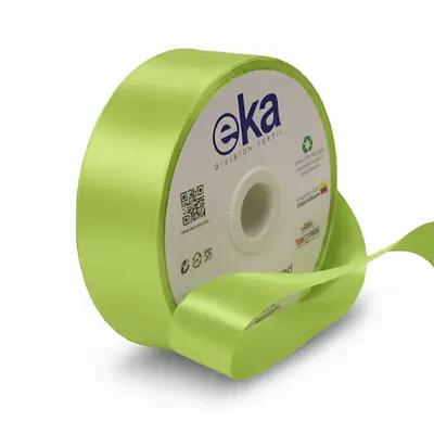 Cinta satinada eka 35mm verde cítrico