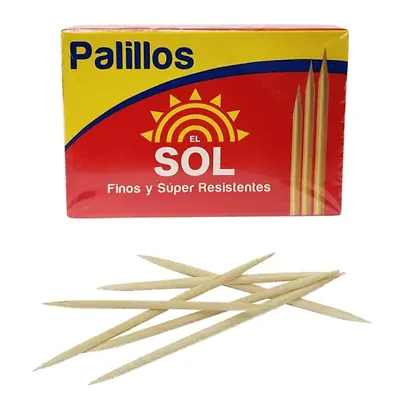 Palillos redondos el sol x 180