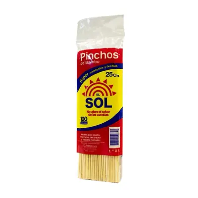Palo pincho el sol 25cm x 100