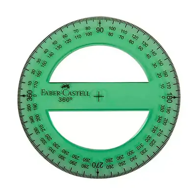Transportador faber castell 360º