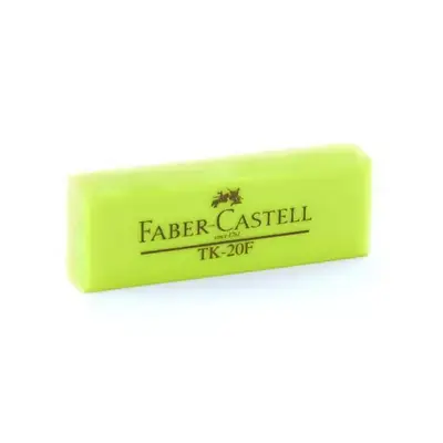 Borrador faber castell fluorescente tk-20f amarillo