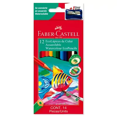 Colores faber castell acuarelable 12 und