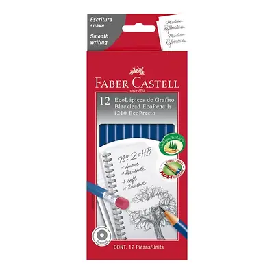 Lápiz eco faber castell presto negro x 12