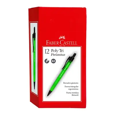 Portaminas faber castell poly 0.5 x 12