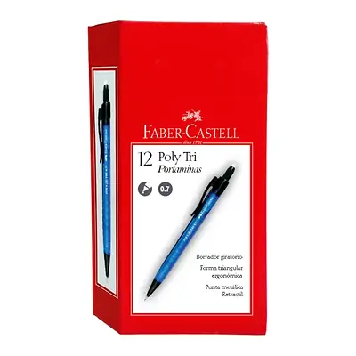 Portaminas faber castell poly 0.7 x 12