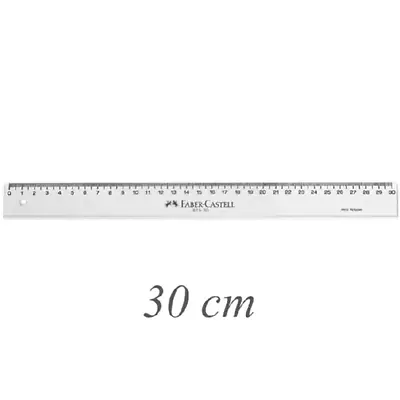 Regla faber castell plástica clásica 30cm