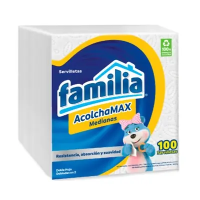 Servilletas familia medianas x 100