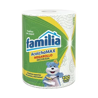 Toallas de cocina familia acolchamax megarollo decoradas x 120