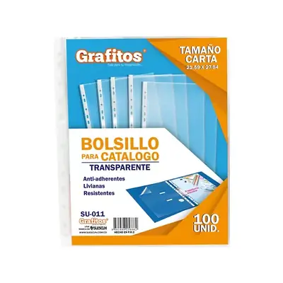 Bolsillo catálogo grafitos carta x 100