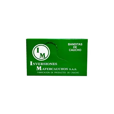 Bandas de caucho en caja