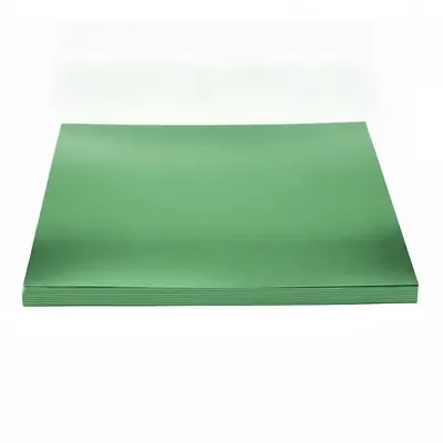 Cartulina metalizada 1/8 verde x 10