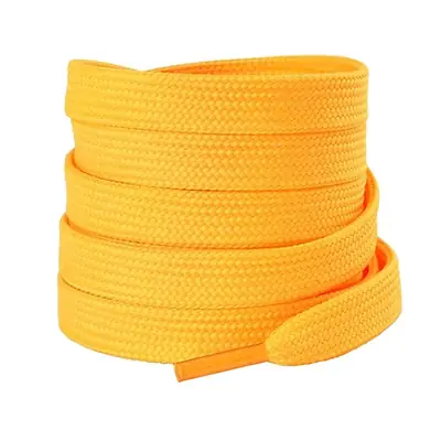 Cordón tenis plano 120cm amarillo oro