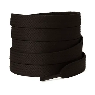 Cordón tenis plano 120cm café oscuro