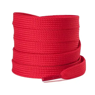 Cordón tenis plano 120cm rojo