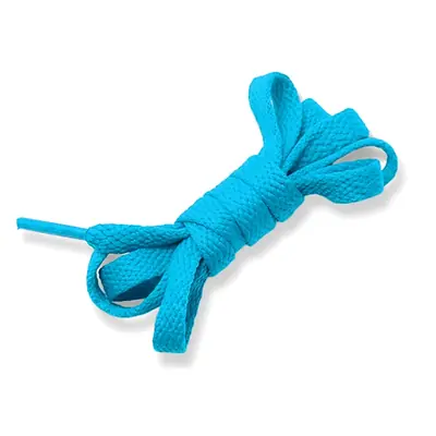 Cordón tenis plano 40cm azul cielo