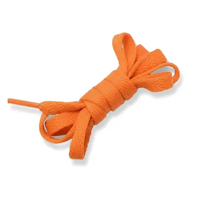 Cordón tenis plano 40cm naranja
