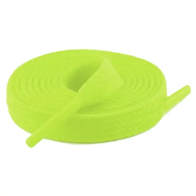 Cordón tenis plano 60cm amarillo néon