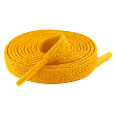 Cordón tenis plano 60cm amarillo oro