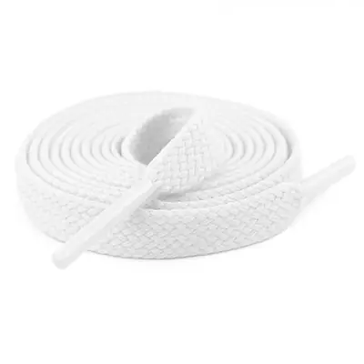 Cordón tenis plano 60cm blanco